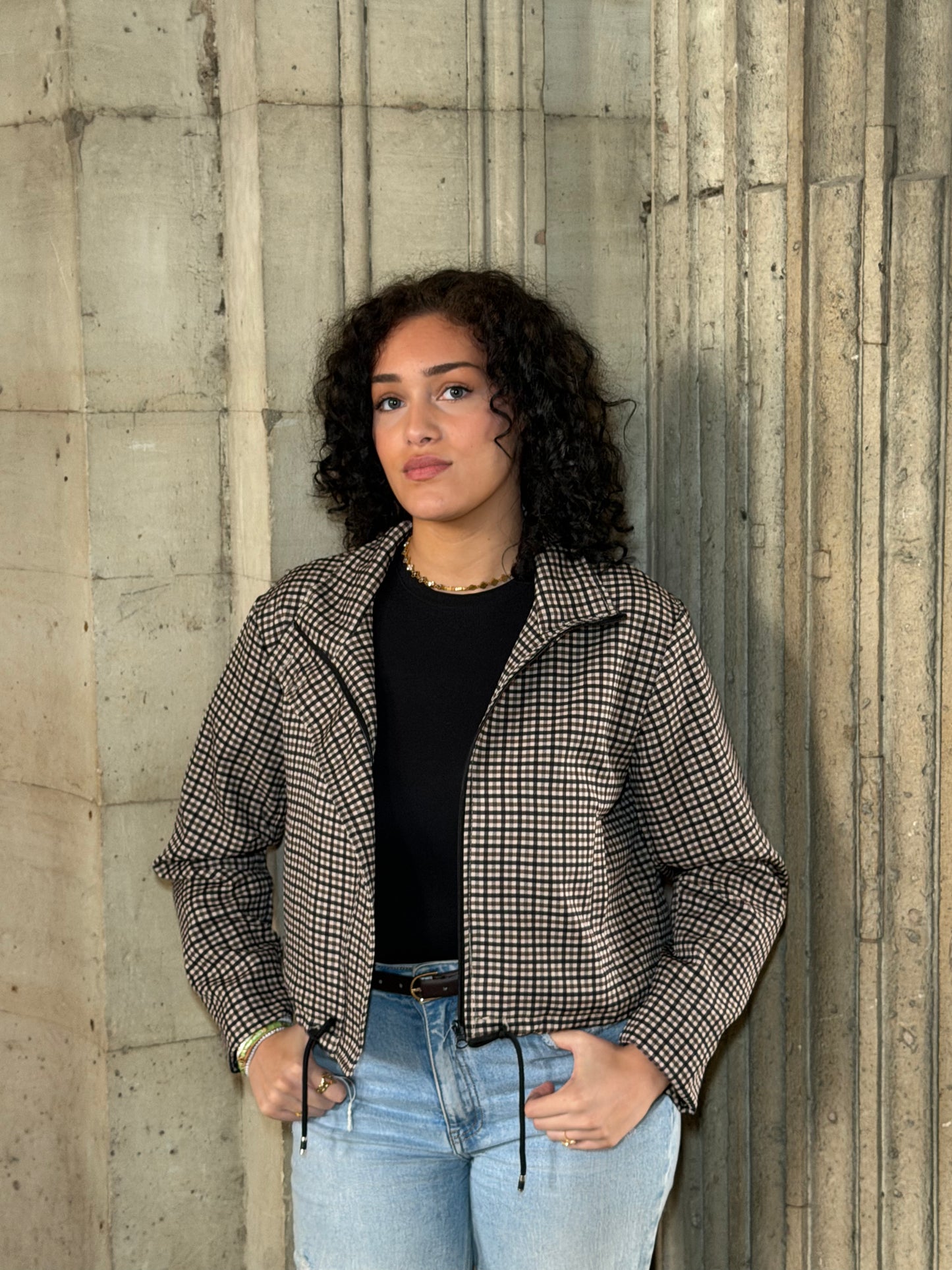 Veste à carreaux